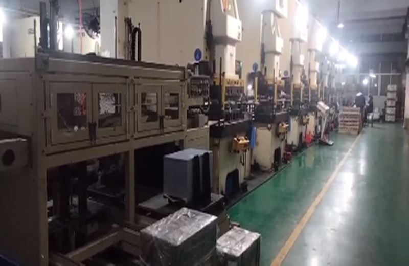 Display metal back cover stamping video